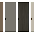 Modern Hinged Doors In Various Wood Grain Colors With Stylish Handles