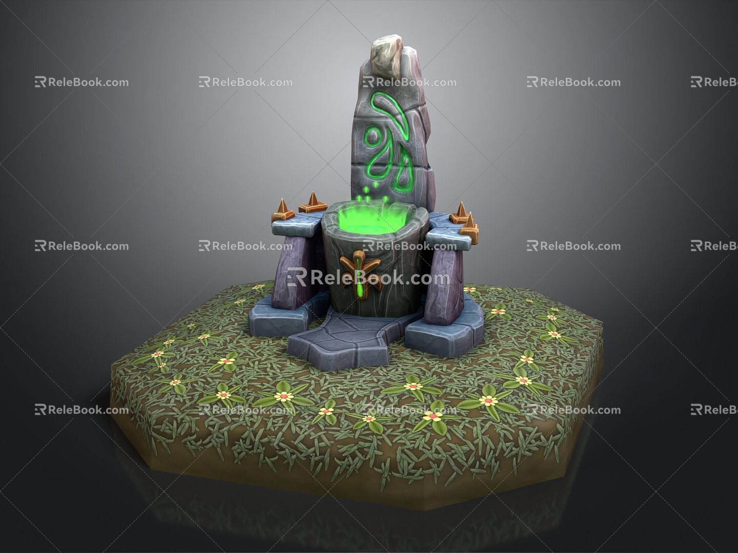 Altar Altar Game Environment Game Scene Fairy Tale Scene Fairy Tale Magic Scene Magic Item 3d model