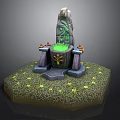 Altar Game Environment Game Scene Fairy Tale Scene Fairy Tale Magic Scene Magic Item 3d model