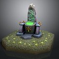 Altar Altar Game Environment Game Scene Fairy Tale Scene Fairy Tale Magic Scene Magic Item 3d model