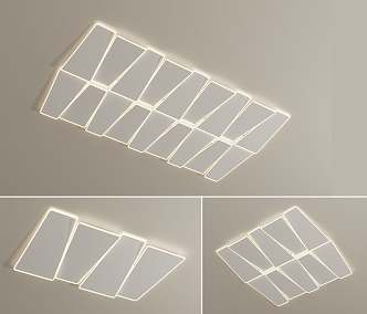 Modern minimalist ceiling lamp 3d model