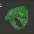 Silver Ornate Fashion Ring With Intricate Carved Design And Decorative Patterns