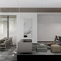 Modern Public Office Space Design With White Desks Office Chairs Computers And Green Plants