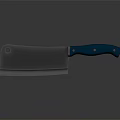 Household Kitchen Knife With Sharp Stainless Steel Blade And Blue Handle
