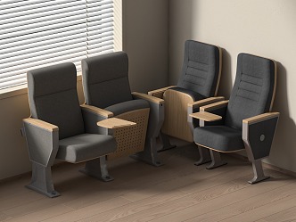 Lecture Hall Cinema Rown Chair 3d model