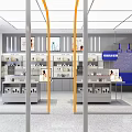 Modern Specialty Store Interior With Open Layout Display Shelves And Various New Products