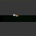 Green Round Glass Ashtray With White Cigarette On Dark Background