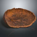 Natural Wooden Decorative Ornament Set With Rustic Texture And Organic Shape