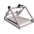 Metal 3D Printer Frame Structure With Mechanical Parts And Printing Platform 3d model