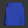 Equipment Covered With Blue Protective Cover And Square Shape Design