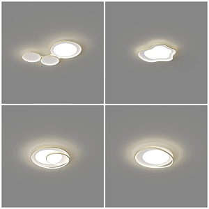 Simple living room lamp ceiling lamp 3d model