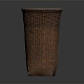 Modern Storage Basket Basket Bamboo Basket Back Basket Bamboo Basket 3d model