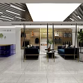 Modern Clothing Store Interior With Stylish Display Racks And Shelves And Green Plants And Lighting