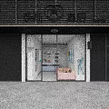 Nais Queen Hair Care Store With Modern Exterior Glass Door And Product