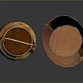 Rusty Old Metal Milk Can And Bucket For Daily Household Cleaning Supplies