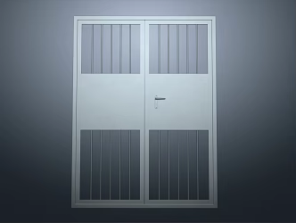 Modern Iron Gate Fence Gate Security Door Double Door Large Iron Gate 3d model