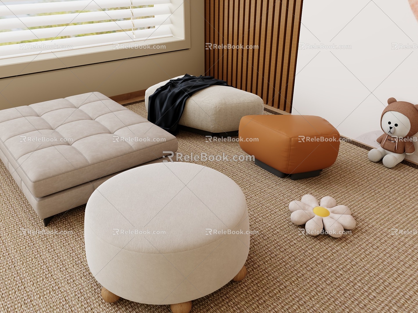 Sofa Cushion Foot 3d model