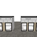 TRUE Kitchen Appliances Double Glass Door Refrigerated Display Units With Stainless Steel Design