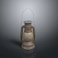 Classic Vintage Lantern With Metal Frame Glass Shade And Traditional Design