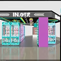 Vibrant Arcade Room With Claw Machines Neon Lights Stuffed Toys And Large Doll Sculpture