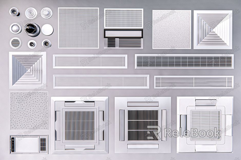 Modern air conditioner air outlet air conditioner outlet central air conditioner smoke feeling new outlet return outlet model