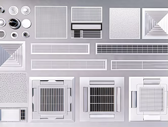 Modern air conditioner air outlet air conditioner outlet central air conditioner smoke feeling new outlet return outlet 3d model