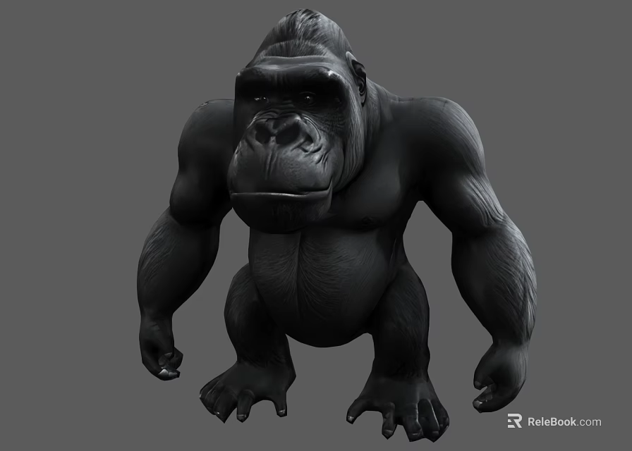 Realistic Reptile 3D Model With Muscular Body And Detailed Skin Texture 3d model 