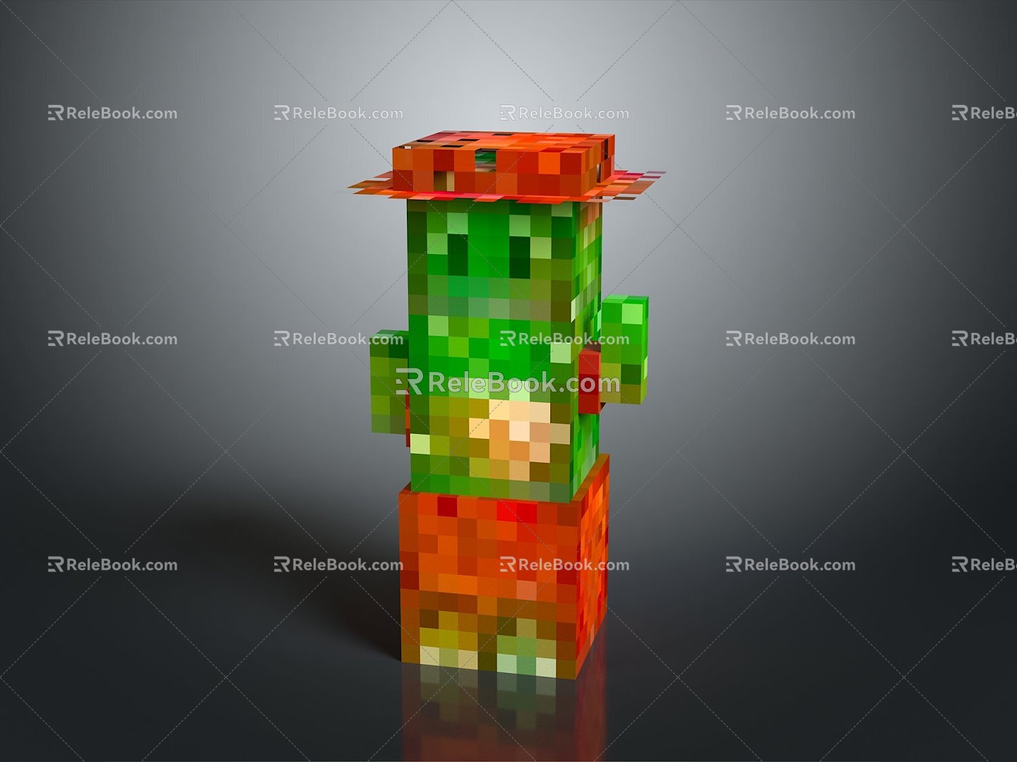 Pixel Man Toy Man Living Goods Living Goods 3d model