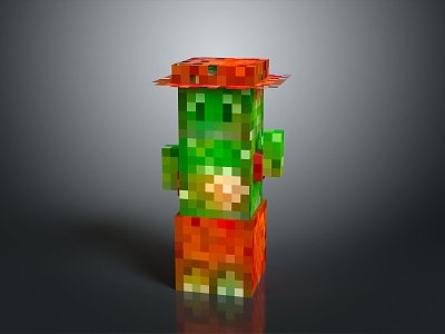 Pixel Man Toy Man Living Goods Living Goods 3d model