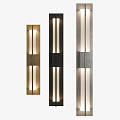 Modern Wall Lamps Featuring Sleek Metal Frame Glass Panel And Gold Black Gray Designs