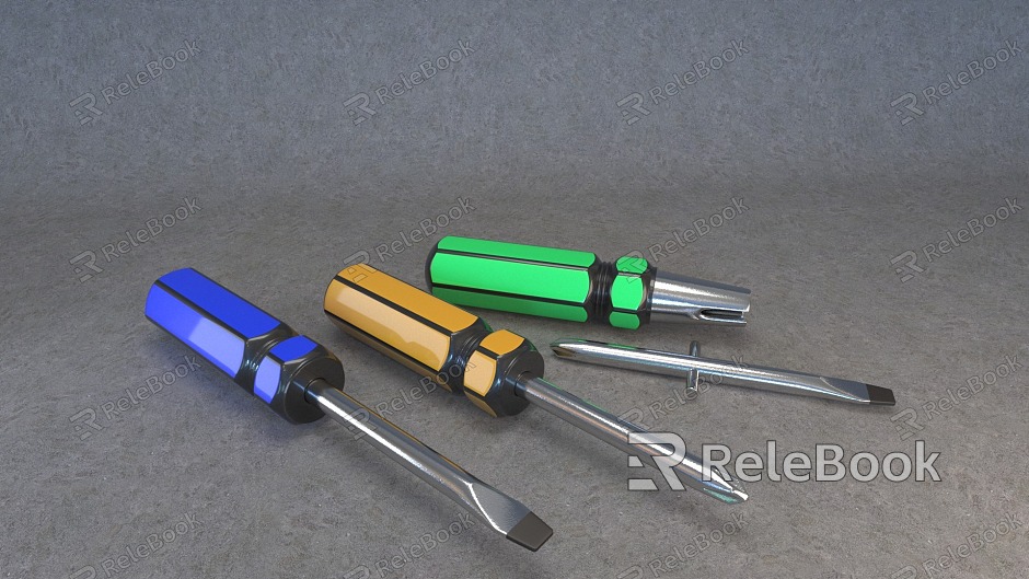 Screwdriver hardware tools model