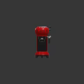 Stylish Red Espresso Coffee Maker As Essential Kitchen Appliance For Home Use 3d model