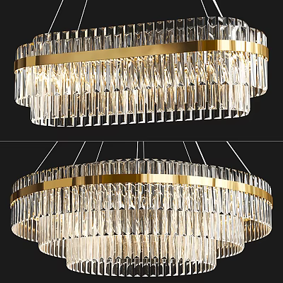 Light Luxury Chandelier 3d model