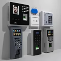 Modern clock-in machine Attendance machine 3d model