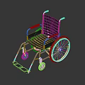 Ergonomic Wheelchair Furniture With Metal Frame Armrests Footrests And Smooth Rolling Wheels