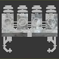 Cuban Fleet Industrial Equipment With Multiple Cylindrical Containers And Wheeled Base