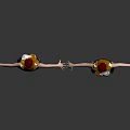 Red-haired Female Characters Front and Back Views White Tops Black Skirts Black Heels Dark Background