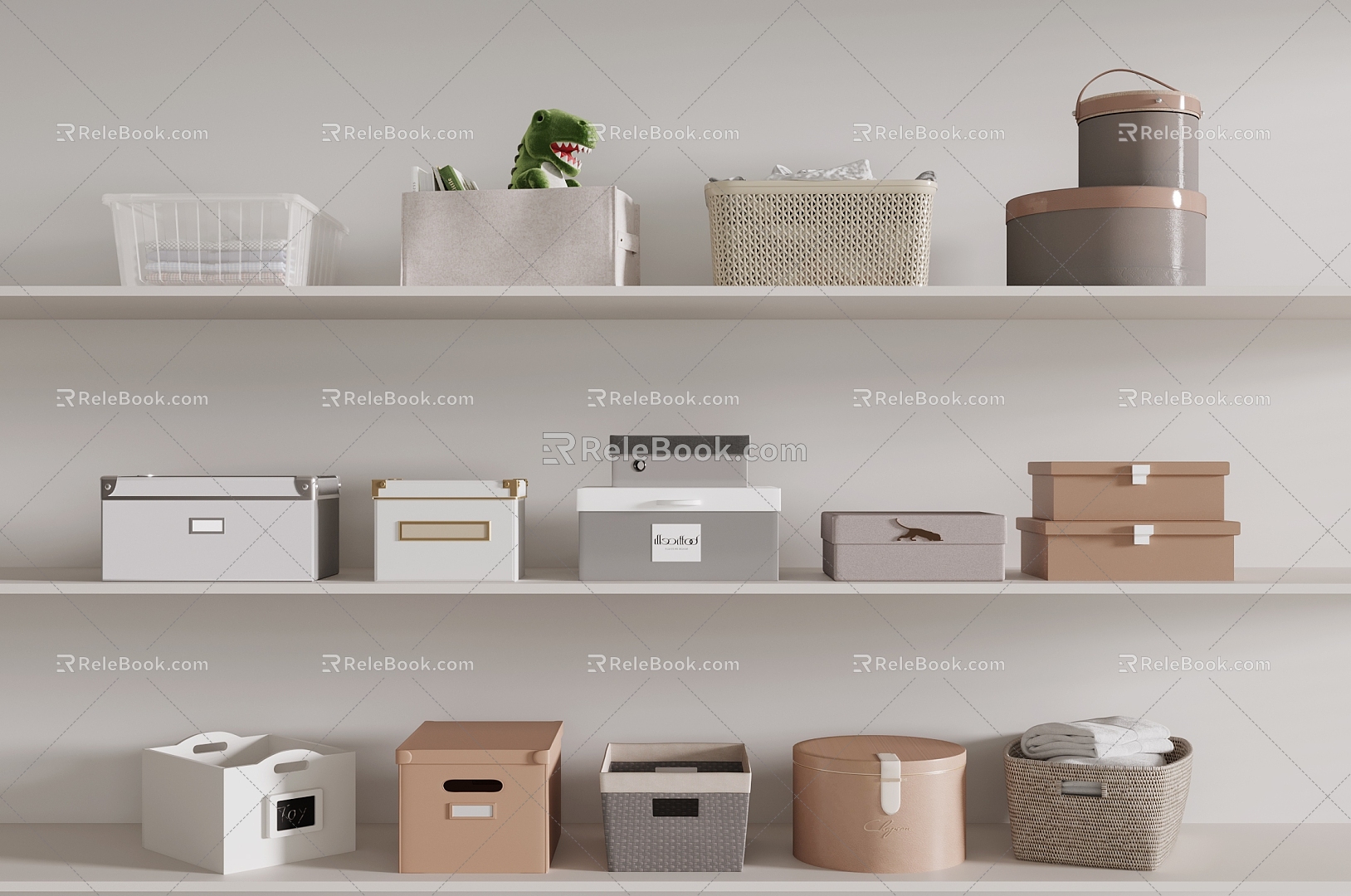 Modern Clothes Storage Box Storage Box Life Supplies Storage Box Storage Box Storage Box Storage Basket 3d model