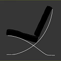 Modern Black Leather Tufted Chair With Metal Legs And Sleek Design