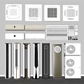 Collection of Wall Mounted Floor Standing Air Conditioners and Fans with Modern Designs