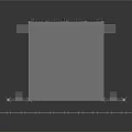 Scenic Stage Structure With Metal Frame Transparent Panels And Reflective Platform