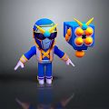 Robot Assistant Small Robot Butler Robot Butler Figure Game Figure 3d model