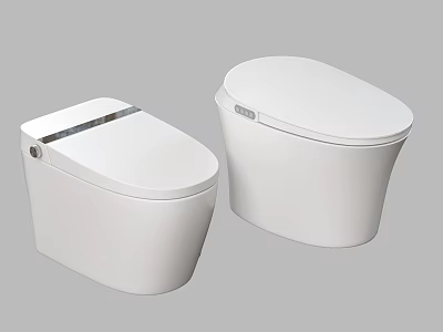 Modern White Toilet Design With Sleek Ceramic Finish And Compact Structure 3d model