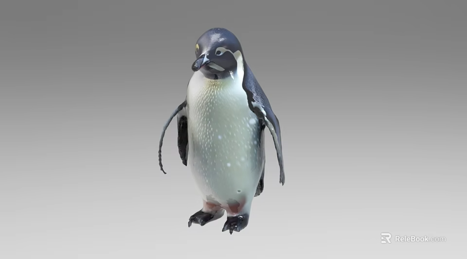 Adorable Penguin Decorative Figurine Ornament For Home Tabletop Decoration 3d model 