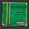 Vintage Green Mathon Box With Striped Design And Brand Label Details