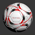 VIVO PRO Soccer Ball With White Red Black Stripes Reflective Surface Sports Training Equipment