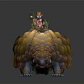 Vibrant Scaled Pangolin Carrying Child With Hanging Lantern And Decorative Saddle