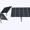 Household Solar Panel Appliances With Multiple Angles Stand Installation And Durable Design 3d model