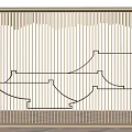 Chinese Grille Partition Hollow Partition Screen Partition Grille Background Wall 3d model
