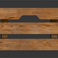 Wooden Crate Design Featuring Stacked Slats And Side Handles